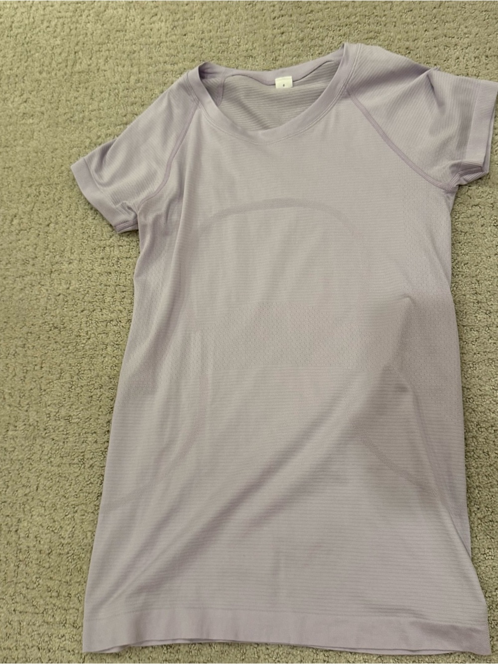 lululemon athletica Light Lavender Short Sleeve Performance Tee